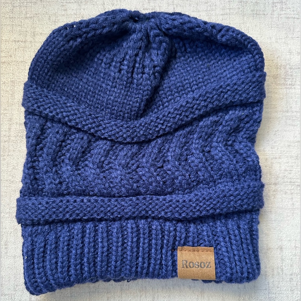 Blue beanie